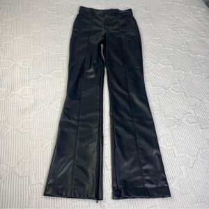 Zara Black Faux leather pants